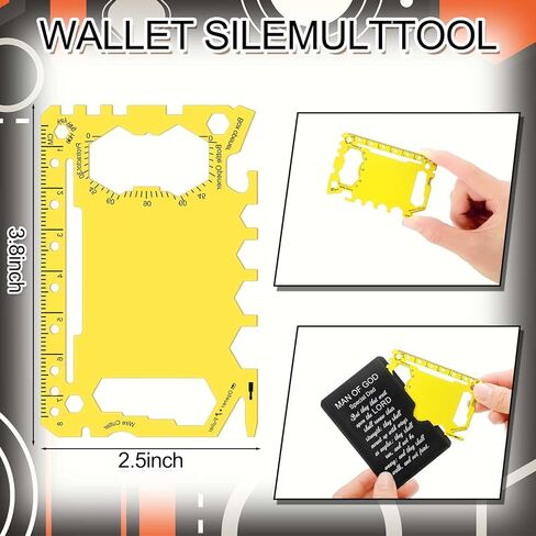 30 Pcs Fathers Day Church Gifts Bulk Man of God Gift Bulk Credit Card Wallet Multitool 46 in 1 Metal Stainless Steel Survival Pocket Tool Multipurpose with Bible Verse for Father in Saudi Arabia