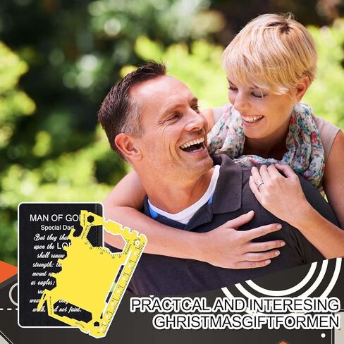 30 Pcs Fathers Day Church Gifts Bulk Man of God Gift Bulk Credit Card Wallet Multitool 46 in 1 Metal Stainless Steel Survival Pocket Tool Multipurpose with Bible Verse for Father in Saudi Arabia