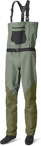 Orvis Clearwater Bootfoot Fly Fishing Waders - Modern Fit Chest Waders with Vulcanized Neoprene Felt Sole Wading Boots, Stone - X-Large / 12 in Saudi Arabia