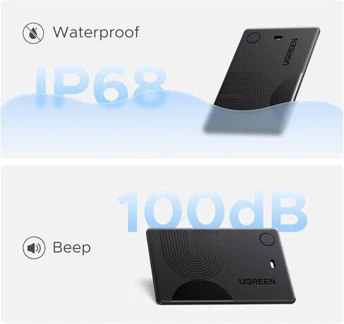 UGREEN FineTrack Slim Wallet Tracker Card (iOS Only), Rechargeable Air Tracker Tags Compatible with Apple Find My, Smart Tags for Wallet,Luggage and More in Saudi Arabia