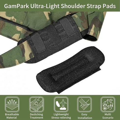2 Pack Shoulder Strap Pad, Tactical Backpack Shoulder Pads for Sling Bag Strap, Soft Breathable Mesh Cushion Gear for Universal Vest Plate Carrier in Saudi Arabia