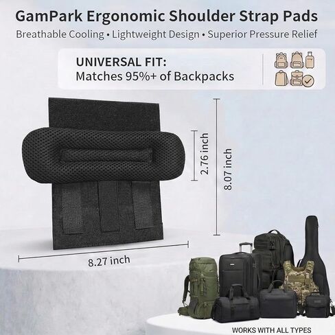 2 Pack Shoulder Strap Pad, Tactical Backpack Shoulder Pads for Sling Bag Strap, Soft Breathable Mesh Cushion Gear for Universal Vest Plate Carrier in Saudi Arabia