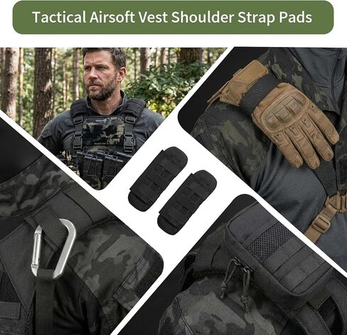 2 Pack Shoulder Strap Pad, Tactical Backpack Shoulder Pads for Sling Bag Strap, Soft Breathable Mesh Cushion Gear for Universal Vest Plate Carrier in Saudi Arabia