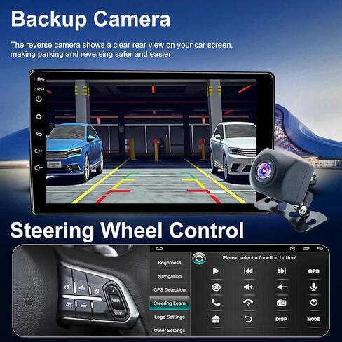 راديو سيارة أندرويد لتويوتا تاكوما 2005-2015، 9 بوصة تاكوما ستيريو ترقية دعم Carplay اللاسلكي Android Auto، وحدة رأس شاشة تعمل باللمس مع نظام تحديد المواقع العالمي (GPS) وكاميرا احتياطية بلوتوث FM DSP SWC 5GWiFi in Kuwait