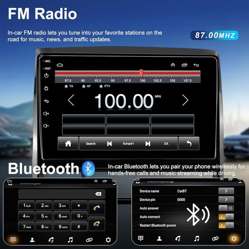 راديو سيارة أندرويد لتويوتا تاكوما 2005-2015، 9 بوصة تاكوما ستيريو ترقية دعم Carplay اللاسلكي Android Auto، وحدة رأس شاشة تعمل باللمس مع نظام تحديد المواقع العالمي (GPS) وكاميرا احتياطية بلوتوث FM DSP SWC 5GWiFi in Kuwait