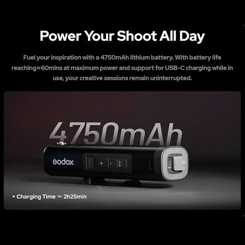 Godox FL15Bi Portable LED Video Flash Light, Bi-Color 2800K-6500K Camera Flash,253g Pocket Light with Silicone Zoom Lens, Barndoors,4750mAh Battery,CRI≈97 TLCI≈98,11 FX Effects in Saudi Arabia