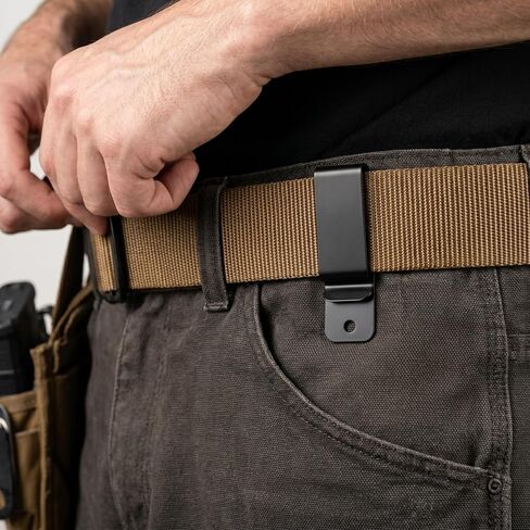 KALLORY 10pcs Metal Belt Clip Hooks Iron Bag Clips with Single Design for Holsters Pouches and Scabbards Versatile Secure Holders for Outdoor Activities and Daily Use in Saudi Arabia