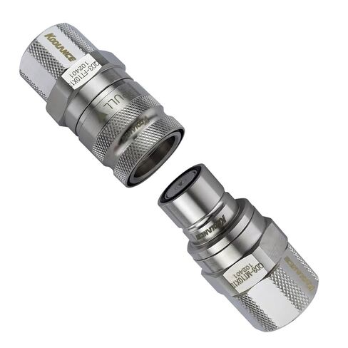 Koolance QD3 Male and Female Quick Disconnect Set No-Spill Coupling, Compression for 10mm x 13mm, Silver in Saudi Arabia