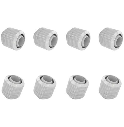 Barrow G1/4" Thread to 3/8" ID, 1/2" OD Compression Fitting for Soft Tubing – Use for 10/13mm (ID/OD) Soft Tube, Soft Pipe Connector with Sealed O-Ring for PC Water Cooling Systems, Gold 8-Pack in Saudi Arabia
