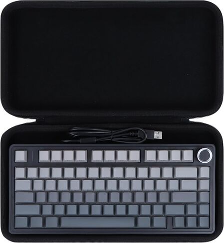 75% Mechanical Keyboard Case for Aula F75 Pro / F75 / F75 MAX PC Gaming Keyboard (Black) in Kuwait