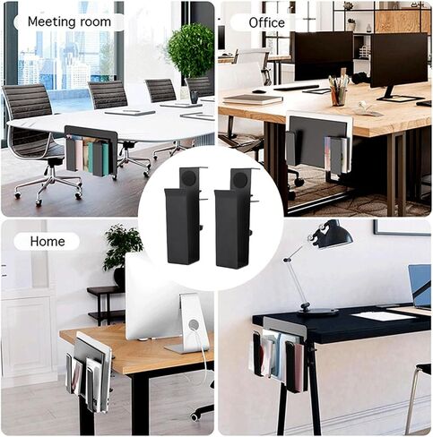 AMAKO Adjustable Side Laptop Mount, Sturdy Space Saving Desk Organizer, Side Mounted Notebook Holder for Home Office Workspace, Carbon Steel in Saudi Arabia