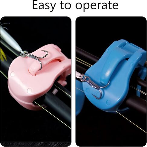 8-Piece Multifunctional Telescopic Rod Clip - Auto Fixed Fishing Pole Holder with Elastic Strap for Various Size Poles in Saudi Arabia
