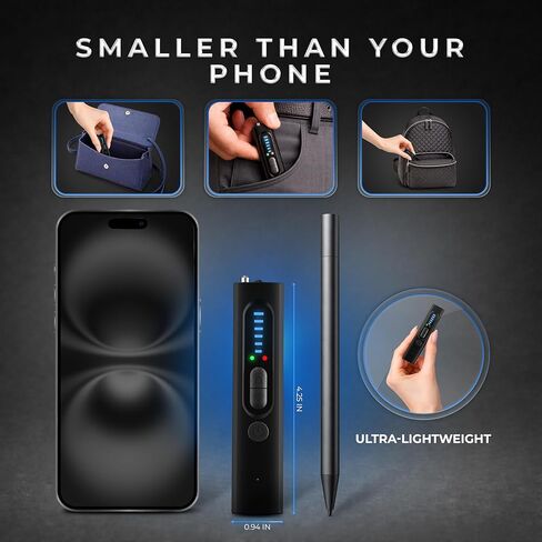 Hidden Camera Detector – RF Signal & Bug Scanner, GPS Tracker Finder for Travel, Hotel, Office, Car Security in Saudi Arabia
