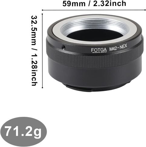 M42 Adapter Ring for Sony E Mount with Baffle, Compatible with Sony A7 A7R A7S ZV-E10 ZV-E10 II A6700 A6600 A6500 A6400 A6300 A6100 A6000 A7R IV A7R V A9 A9 II A9 IIIA7C A7C II A7CR in Saudi Arabia