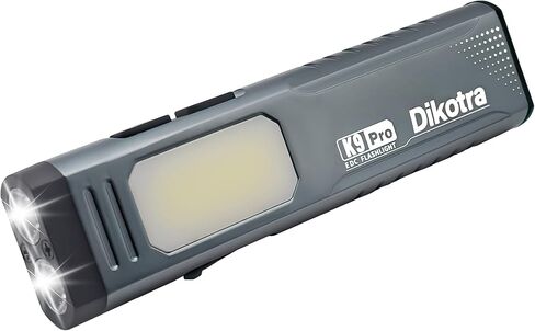 مصباح يدوي EDC قابل لإعادة الشحن، 800 لومن USB-C LED مع ضوء COB، 7 أوضاع، مفتاح مزدوج، قاعدة مغناطيسية، إنذار الصافرة، مشبك جيب للتخييم، المشي لمسافات طويلة، الإصلاح، الطوارئ in Saudi Arabia