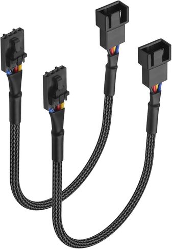 GINTOOYUN 4-Pin PWM Fan CRJ Locking Adapter Cable for Dell Motherboards 15cm丨Tinned Copper Braided, Secure Lock Connector for CPU/Case Fans in Saudi Arabia