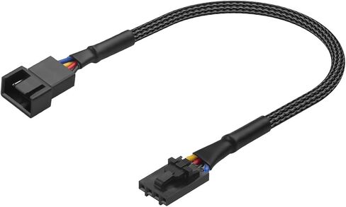 GINTOOYUN 4-Pin PWM Fan CRJ Locking Adapter Cable for Dell Motherboards 15cm丨Tinned Copper Braided, Secure Lock Connector for CPU/Case Fans in Saudi Arabia