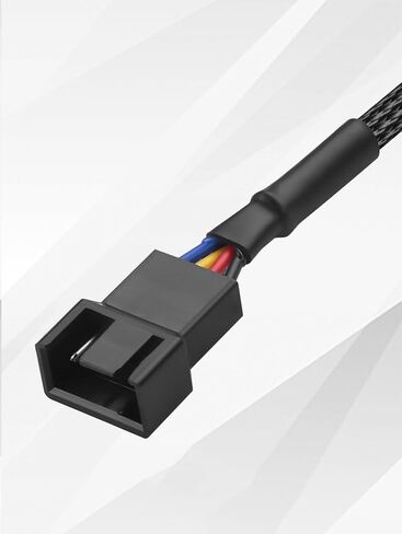 GINTOOYUN 4-Pin PWM Fan CRJ Locking Adapter Cable for Dell Motherboards 15cm丨Tinned Copper Braided, Secure Lock Connector for CPU/Case Fans in Saudi Arabia