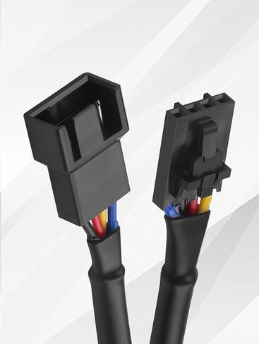 GINTOOYUN 4-Pin PWM Fan CRJ Locking Adapter Cable for Dell Motherboards 15cm丨Tinned Copper Braided, Secure Lock Connector for CPU/Case Fans in Saudi Arabia