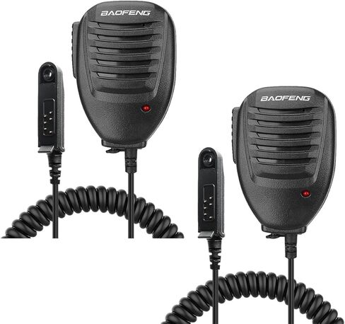 ميكروفون مكبر صوت راديو BAOFENG Ham متوافق مع BAOFENG UV-9G GMRS UV-9R PRO ملحقات محمولة على الكتف، قطعتان in Saudi Arabia