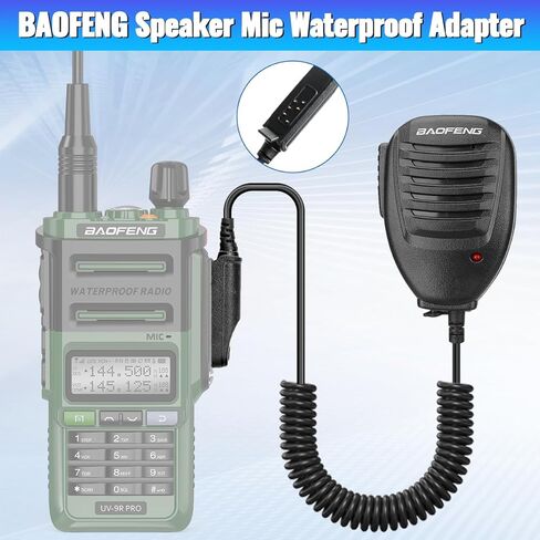 ميكروفون مكبر صوت راديو BAOFENG Ham متوافق مع BAOFENG UV-9G GMRS UV-9R PRO ملحقات محمولة على الكتف، قطعتان in Saudi Arabia