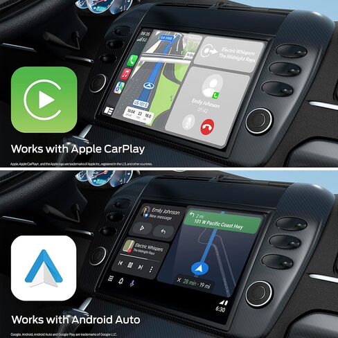 Monster Wireless CarPlay Adapter, Wireless Android Auto Adapter, Convert Wired to Wireless CarPlay & Android Auto, Compact Dongle for Factory Wired CarPlay Cars, USB-C & USB-A Cables Included in Saudi Arabia