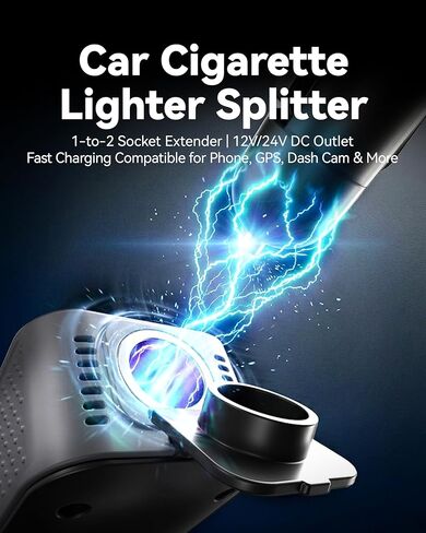 ERAYAK 150W عاكس طاقة السيارة DC 12V إلى 110V AC، 18W USB-C وUSB-A شحن سريع، 3 منافذ تيار متردد لأجهزة الكمبيوتر المحمول والهاتف والكمبيوتر اللوحي ووحدة التحكم في الألعاب - متوافق مع مقبس ولاعة السجائر 12 فولت in Saudi Arabia