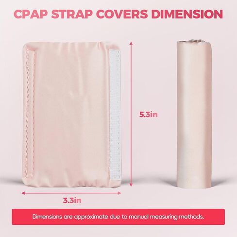 4 Packs Satin Strap CPAP Covers Breathable Mask Frame Covers, Reusable Strap Cushions Suitable for Universal Masks, Soft Silk Pads for Reducing Red Marks (Pink) in Saudi Arabia