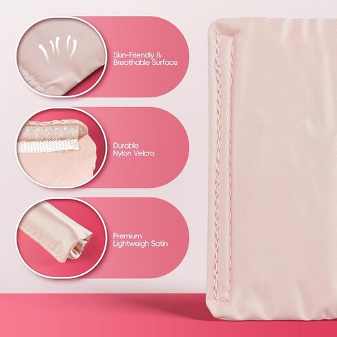 4 Packs Satin Strap CPAP Covers Breathable Mask Frame Covers, Reusable Strap Cushions Suitable for Universal Masks, Soft Silk Pads for Reducing Red Marks (Pink) in Saudi Arabia
