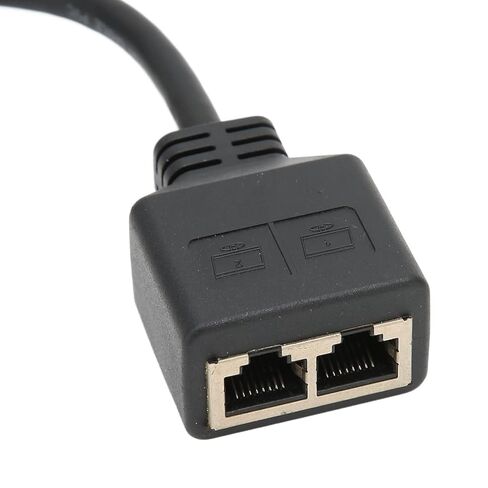 كابل مقسم إيثرنت Diyeeni RJ45 من 1 إلى 2 منفذ مع قلب مطلي بالذهب ومواد ABS لتمديد شبكة المكتب المنزلي in Kuwait