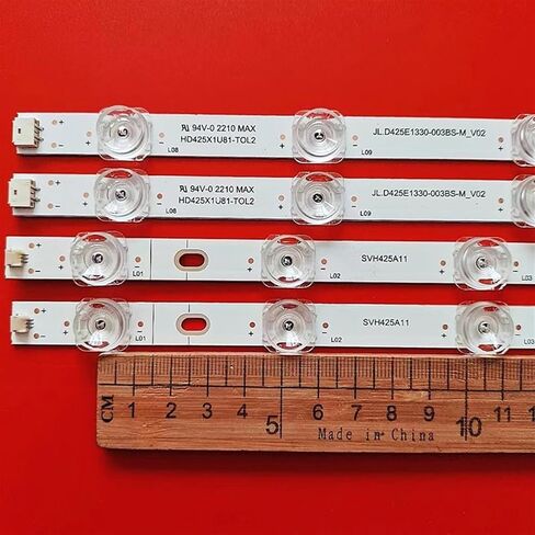 4TV(16pcs) LED Backlight Strip Compatible with Hisense JL.D425E1330-003BS-M_V02 43" TV 43R6E3 43h6g 43R6090G 43H6570G 43R6000GM 14 Lamp (Color : 4PCS(1TV)) in Saudi Arabia