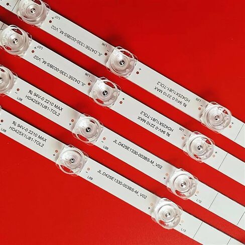 4TV(16pcs) LED Backlight Strip Compatible with Hisense JL.D425E1330-003BS-M_V02 43" TV 43R6E3 43h6g 43R6090G 43H6570G 43R6000GM 14 Lamp (Color : 4PCS(1TV)) in Saudi Arabia