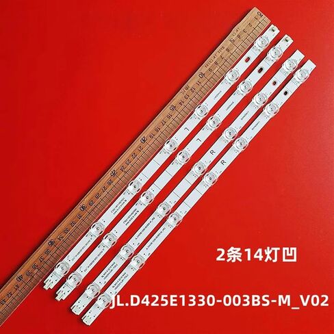 4TV(16pcs) LED Backlight Strip Compatible with Hisense JL.D425E1330-003BS-M_V02 43" TV 43R6E3 43h6g 43R6090G 43H6570G 43R6000GM 14 Lamp (Color : 4PCS(1TV)) in Saudi Arabia