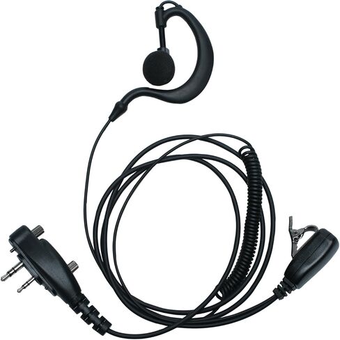 سماعة أذن على شكل G مع ميكروفون Ptt متوافقة مع ICOM IC-F4000 F2000 F3230 F2100D A16 U88 F3033 F4033 F4230D V86 G86 جهاز اتصال لاسلكي ثنائي الاتجاه in Saudi Arabia