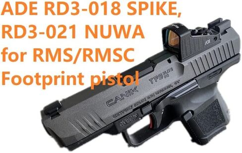 ADE Spike Red Dot لمسدس جاهز للبصريات RMS/RMSC مثل Canik TP9 Elite SC، Mete SFT، Sig Sauer P365XL/P365X، Ruger Max-9، Glock 43 MOS/48 MOS، Springfield Hellcat PRO-FDE/TAN لون الجسم in Saudi Arabia