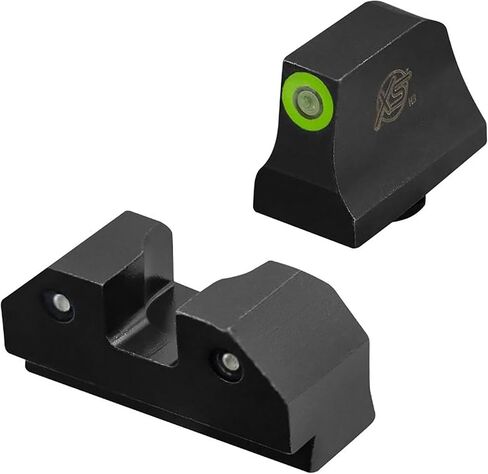 XS SIGHTS R3D Tritium Night Sight Green في ارتفاع القامع لـ Glock 42 و43 و43x و48 Gen 1-5، يتوهج أمامي وخلفي في التريتيوم الداكن للتطبيقات التكتيكية in Kuwait