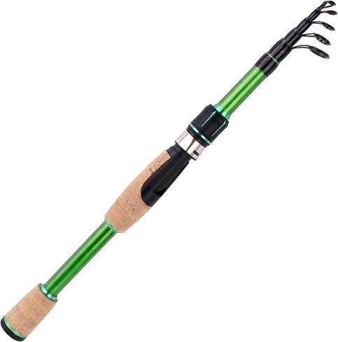 Portable Telescopic Spinning Fishing Rods, 24T Carbon Blanks & Solid Carbon Tip, Cork Handle, Short Collapsible Rods for Travel-7FT in Saudi Arabia