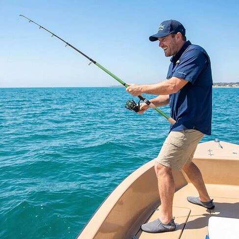 Portable Telescopic Spinning Fishing Rods, 24T Carbon Blanks & Solid Carbon Tip, Cork Handle, Short Collapsible Rods for Travel-7FT in Saudi Arabia