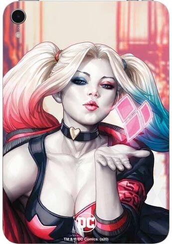 Skinit Decal Tablet Skin Compatible with iPad Mini 7 (2025) - Officially Licensed DC Comics Harley Quinn Playfull Pose Design in Saudi Arabia