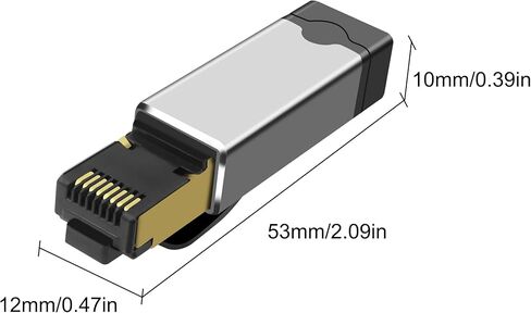 XMSJSIY Ethernet to USB-C Female Adapter Connector RJ45 to Type-C Female Gigabit Network Internet LAN Adapter Portable Converter for Travel/Office, Compatible with Daily Charging Cables-1 PCS in Saudi Arabia
