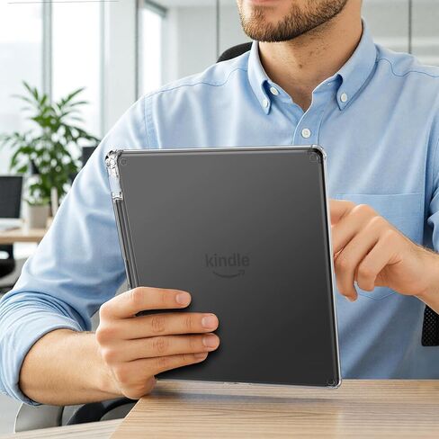 Fintie Clear Case for 11" Kindle Scribe 3rd Generation 2025 & Kindle Scribe Colorsoft - Slim Lightweight Flexible Transparent TPU Back Cover Skin Bumper Soft Shell with Pen Holder, Clear in Saudi Arabia