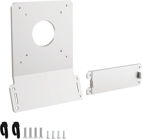 Metal VESA Mount Adapter Plate Bracket Only for Apple iMac 24-inch M1, M3, M4 Series Monitors, Fits 75x75/100x100 VESA Pattern, White VESA Mounting Plate for Monitor Arm Mounting, Hardware Included in Saudi Arabia