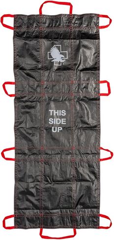 North American Rescue Elite Red Responder Litter NAR Cost Effective Emergency Carry Litter Quiklitter for Rapid Deployment, 500 LBS, 10 Handles (60-0080) in Saudi Arabia