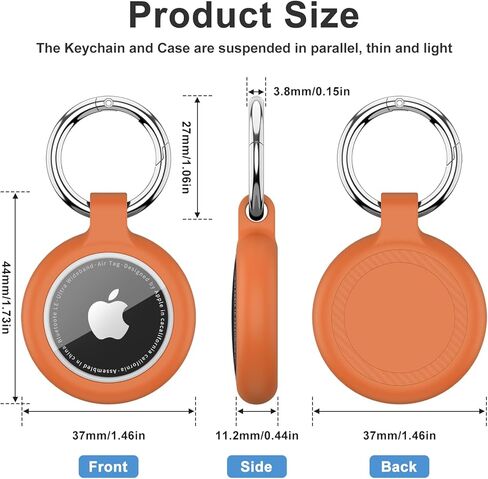 10 PCS AirTag Holder Case Keychain, Compatible with AirTag 2nd Gen 2026 & 1st Gen, Silicone Protective Cover for Air Tags GPS Tracker, Shockproof Key Ring for Kids Pets Luggage Bags in Saudi Arabia