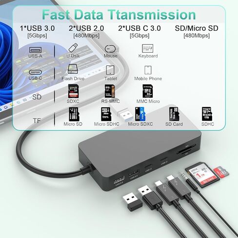 قاعدة تركيب Surface Pro 11 في 1 بدقة 4K@60 هرتز HDMI+VGA، قاعدة تركيب سطحية مع مصدر طاقة، قاعدة تركيب Surface Pro 11/10/9/8/X/7/6/5/4/3، كمبيوتر محمول Surface 6/5/4/3/2/1، كمبيوتر محمول Go 3/2/1، كتاب in Kuwait