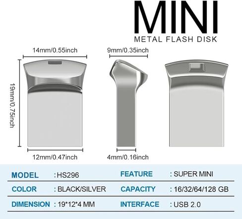 محرك فلاش USB سعة 32 جيجابايت مع محول من النوع C، محرك قلم USB 2.0 عالي السرعة، شريحة ذاكرة تخزين صغيرة للهاتف/الوسادة/الكمبيوتر الشخصي/الكمبيوتر المحمول - (فضي 32 جيجابايت) in Saudi Arabia