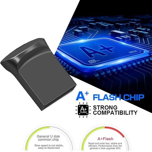 محرك فلاش USB سعة 32 جيجابايت مع محول من النوع C، محرك قلم USB 2.0 عالي السرعة، شريحة ذاكرة تخزين صغيرة للهاتف/الوسادة/الكمبيوتر الشخصي/الكمبيوتر المحمول - (فضي 32 جيجابايت) in Saudi Arabia