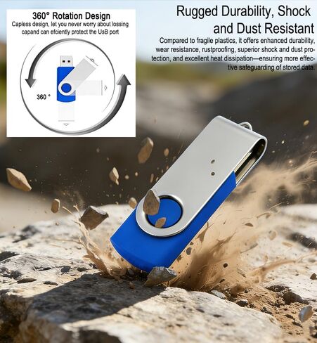 16GB USB Bulk Flash Drives USB 3.0 Flash Drives Bulk USB Drives Bulk Thumb Drive Pack Memory Stick (Blue 1 Pcs) in Saudi Arabia