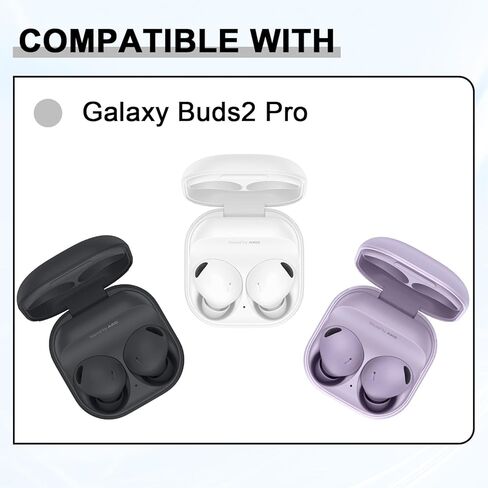 6 Pairs Replacement Eartips for SamsungGalaxy Buds 2 Pro Earbuds with Cleaning Pen, Replacement Silicone Ear Tips Set with Three Sizes L/M/S, Anti-Slip Replacement Accessories (Graphite) in Saudi Arabia