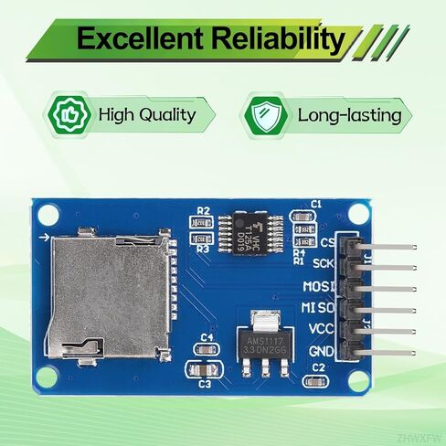 5 قطع وحدة بطاقة SD صغيرة وحدة قارئ محول بطاقة TF مع واجهة SPI 6Pin 3.3 فولت 5 فولت رقاقة مستوى المنطق لـ Arduino لوحدة تشغيل واجهة Raspberry Pi ESP32 in Kuwait